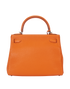 Kelly 28 in Orange Togo Leather, back view